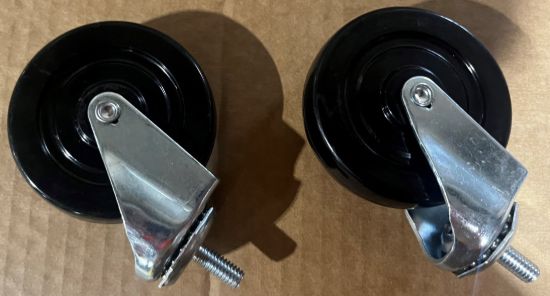 Picture of Locking Wheels for New England Wire 3 Wide Roll Cart